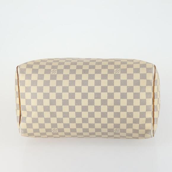 LOUIS VUITTON Damier Azur Speedy 35 Hand Bag N41535 LV Auth 156545 - Picture 5 of 16